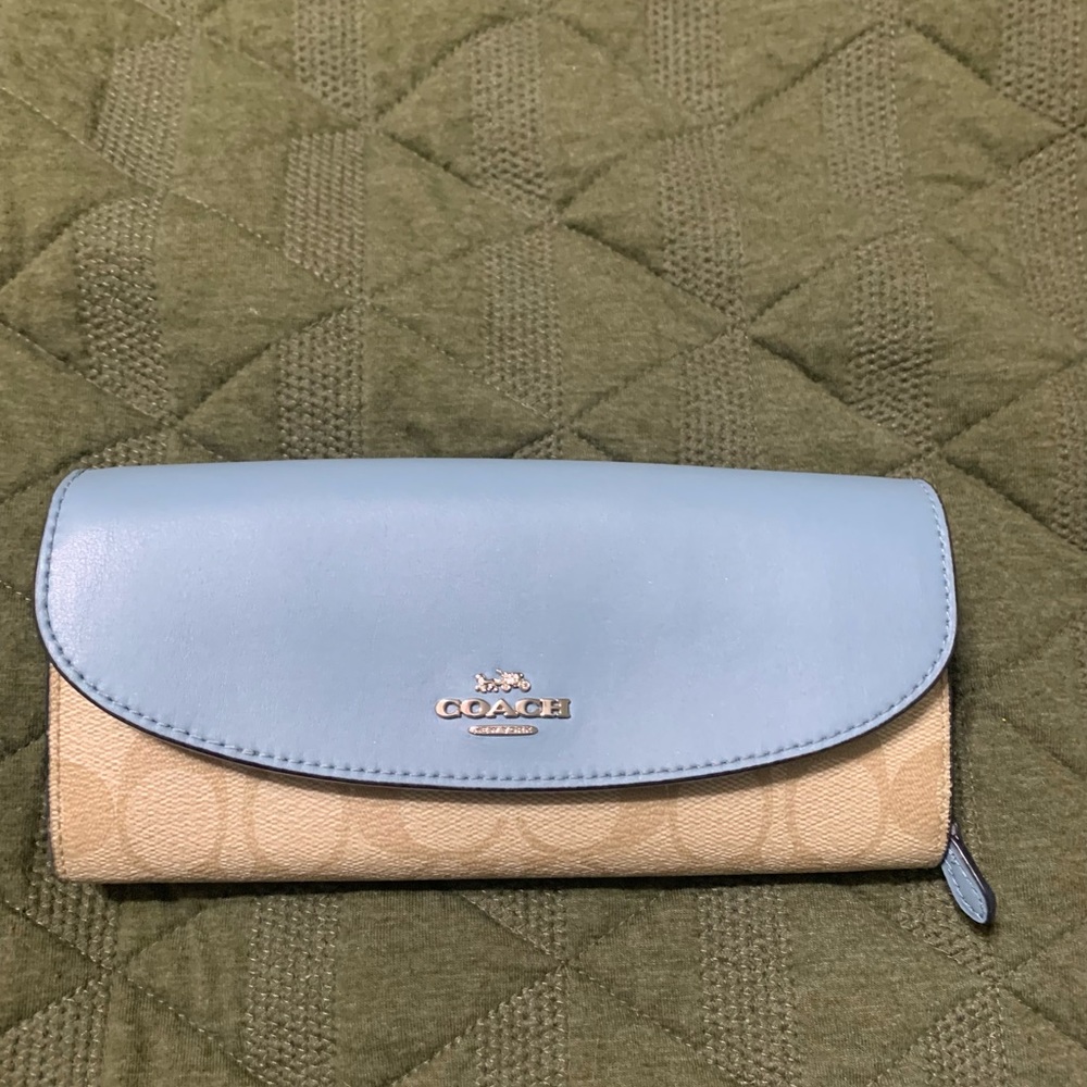 Coach Signature Slim Envelope Wallet